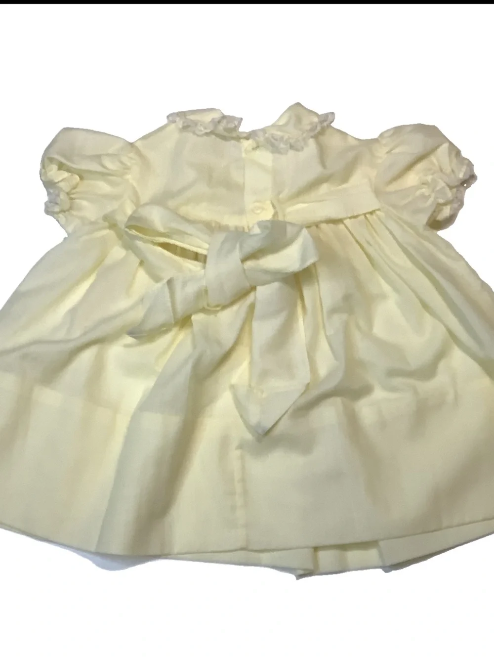 Vintage Cherub of the Philippines Smocked Baby Dress SZ 9 MO. EUC